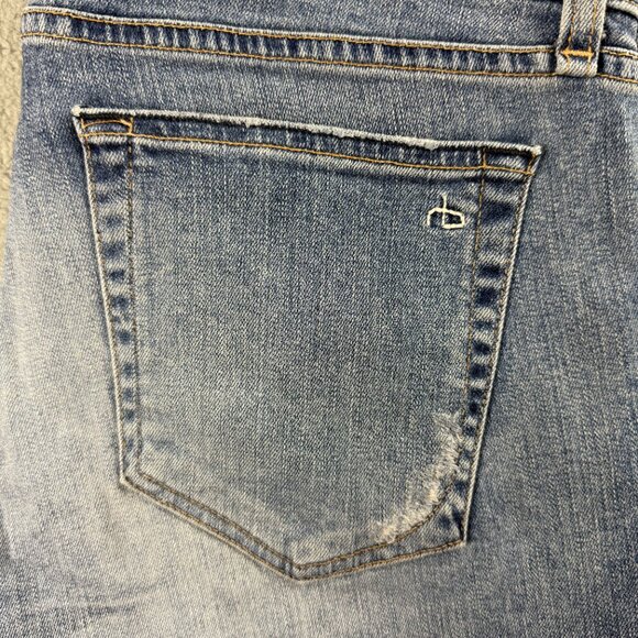 Rag & Bone Jeans Men 31 Pant Blue Denim Distressed Standard Issue Fit 1 Skinny 2 - Picture 8 of 11